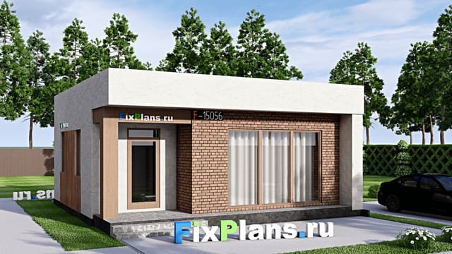Одноэтажный дом F-15056