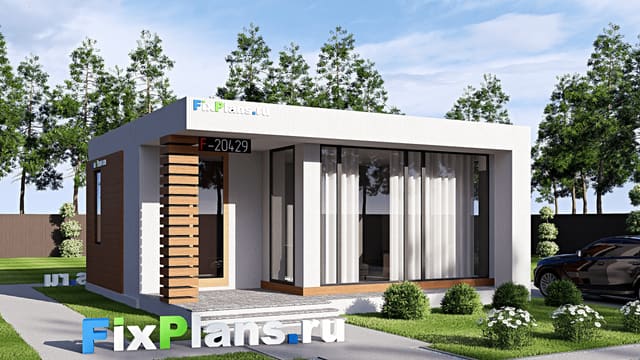 Одноэтажный дом F-20429