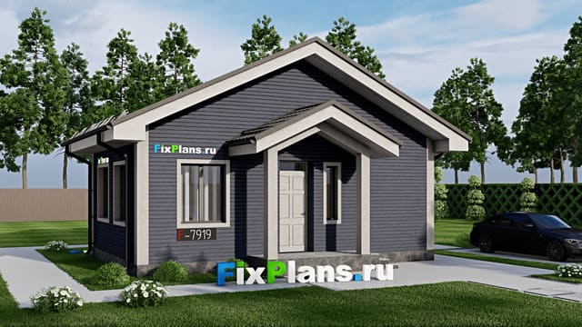Одноэтажный дом F-7919