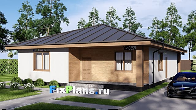 Одноэтажный дом F-18359